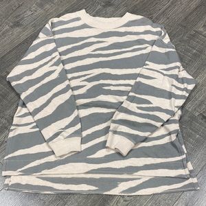 American Eagle zebra sweater